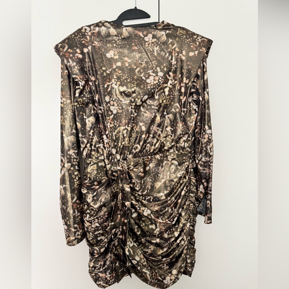 LILLIANA WD196V-BLACK GOLD dress